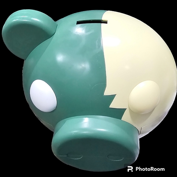 PiggyBank storage container Toy PIGGY Large Zombie Empty Head Zompiggy 🐷 - Picture 2 of 7